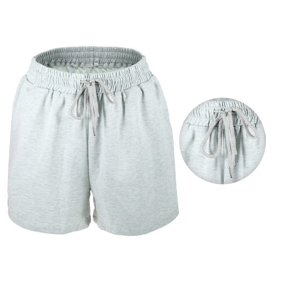 Vocoste 1Pc Women's Flowy Running Shorts Casual High Waisted Workout Shorts Grey Size XL