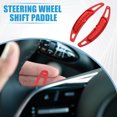 thumbnail image 2 of Unique Bargains Steering Wheel Shift Paddle Cover Shifter Extension for Porsche Cayenne 2010-2021 Aluminum Alloy (Set of 2) Red, 2 of 7