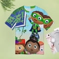 thumbnail image 5 of Super Why T-Shirt for Women Casual Printed Tee Stylish Soft Graphic Shirts Top Short-Sleeve Outfit 4XL, 5 of 8