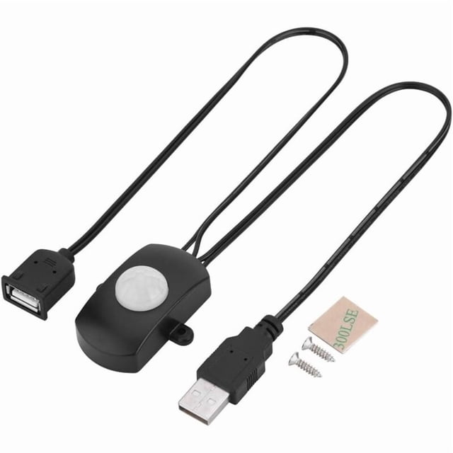 Mini PIR Motion Sensor Switch Presence Detector for DIY LED Lighting, PIR Infrared Motion Sensor Detector Switch USB Interface