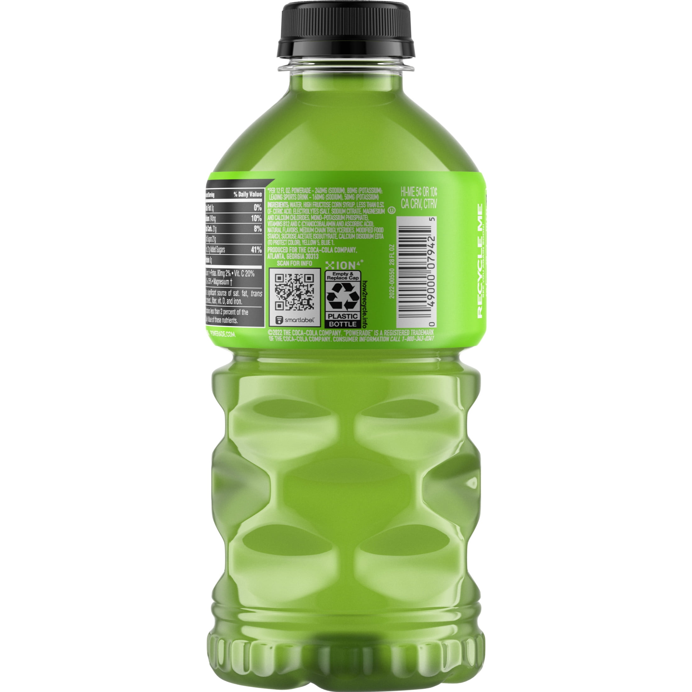 POWERADE Melon Electrolyte Sports Drink Bottle, 28 fl oz