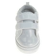 thumbnail image 5 of Laura Ashley Girls Hook And Loop Sneakers (Toddler Little Girls), White Glitter, 7, 5 of 7