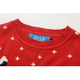 thumbnail image 3 of SSLR Big Boys Ugly Christmas Sweater Fun Holiday Reindeer Pullover Sweater for Kids, 3 of 8