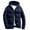 Navy, variant on Mens Winter Coats Warm Jacket with Detachable Hood Water-Repellent Windproof Parkas Casual Jackets Black M