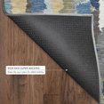 thumbnail image 6 of Addison Rugs Mayfield Premium Machine Washable Transitional Stripes Teal Rectangle Rug, 8' x 10', 6 of 8