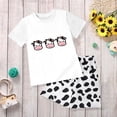 thumbnail image 2 of JUMEYU Toddler Boys Pajamas Short Sets Toddler Boys Pajamas Kids Summer PJS Truck Children Excavator Jammies Short Sets 5T 6T (White,5-6 Years), 2 of 6