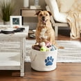 thumbnail image 3 of Bone Dry Polyester Pet Bin Paw Off White Round Small, 3 of 4