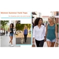 thumbnail image 3 of Rosvigor 3 Pack Plus Size Womens Workout Tank Tops Quick Dry Sleeveless Shirts for Women Loose Fit Tops for Athletic Running Tennis Yoga, 3 of 4
