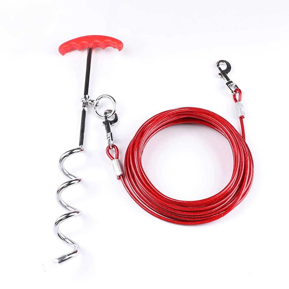 dog stake and cable