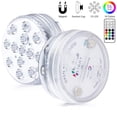 thumbnail image 5 of Hxlamzoo 2 Packs IP68 Submersible LED Pool Lights with 50M RF Remote Control, Magnetic & Suction Cup Underwater Lights for Aquarium, Pond, Bathtub Decor, 5 of 9