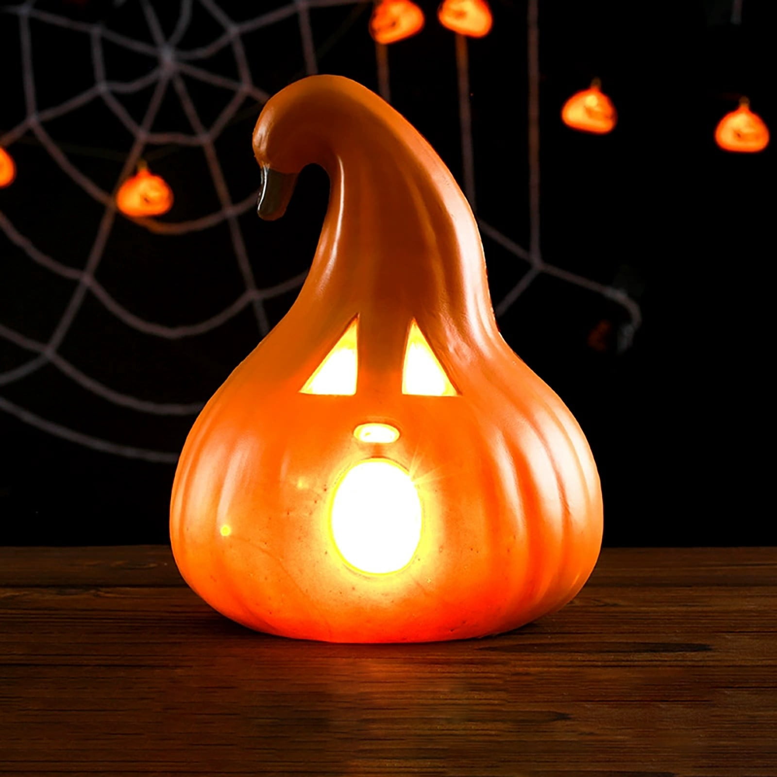 ​​BINGLI Jack O'Lantern Pumpkin Decor​​, 12 Inch Shatterproof Waterproof, Safe for Indoor Outdoor Halloween Party Favors Decoration Displays