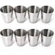 thumbnail image 2 of Gafas de disparo en un conjunto de 12, vaso Schnapps de acero inoxidable, estampado de perlas Afortunado Sencillez, 2 of 5