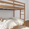 thumbnail image 5 of Now Furniture Wooden Twin over Twin Bunk Bed for Kids, Pecan, 5 of 6