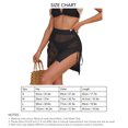 thumbnail image 4 of Falda corta para mujer, traje de baño elástico de cintura alta con cierre de cordón, traje de baño de ganchillo con abertura en el muslo, falda de baño, 4 of 6