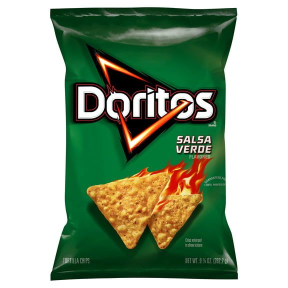 Doritos Salsa Verde Flavored Tortilla Chips, 9.25 oz