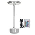 thumbnail image 2 of Rechargeable LED Table Lamp with Remote Control, Minimalist Design,16 Color Portable Modern Metal RGB Desk Light for Home, Bedroom, Living Room, Office, 2 of 8