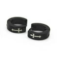 thumbnail image 4 of Pendientes Huggie Pequeños de Aro Negro Strade Fareast Limited 5 piezas Acero inoxidable, 4 of 5