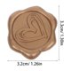 thumbnail image 5 of FUTUREORYY 50Ud Stickers Sello Envoltorio Cera Corazón Marrón Resistentes Para Boda Y Eventos, 5 of 6