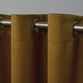thumbnail image 2 of Exclusive Home Curtains Sateen Twill Woven Room Darkening Blackout Grommet Top Curtain Panel Pair, 52x108, Honey Gold, 2 of 6