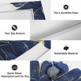 thumbnail image 6 of Outdoor Rug 3x5 ft Navy Blue Watercolor Floral Outdoor Large Area Rug Non Slip Rubber Golden Lines Front Door Mat RV Rug Camping Carpet Patio Outdoor Rugs for Backyard Balcony Deck Porch Indoor, 6 of 9