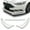 Painted White, variant on Stay Tuned Performance For 17-18 Ford Fusion/Mondeo Unpainted Matt Black Front Bumper Body Kit Lip 3PCS