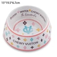 thumbnail image 2 of Cuenco para perros, cuenco para mascotas, agua potable, patrón de colores, cuenco para gatos, cuenco para perros, 2 of 5