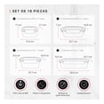 thumbnail image 3 of Set De Contenedores De Plástico Para Alimentos Cookify Herméticos, Organizador de Cocina y Despensa sin BPA, 18 Piezas, 3 of 6