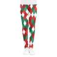 thumbnail image 2 of Douhoow Little Girl Christmas Leggings Wave Reindeer Pants Slim Fit Long Trousers, 2 of 7