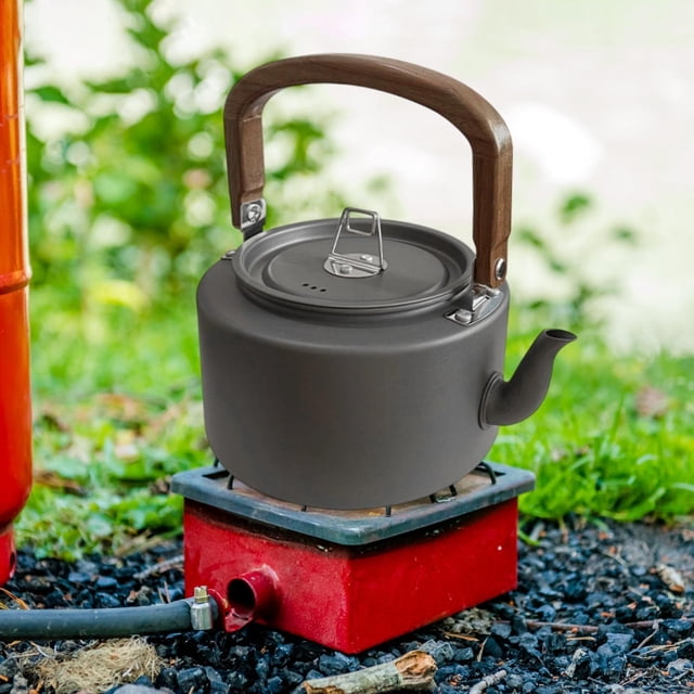 Ethern Camping Kettle with Handle Multipurpose Fast Heating Lightweight 1.2L Tea Coffee gray