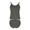thumbnail image 5 of BSDJILFG Tankini Sets for Women 2026 Modest Swimsuits,High Waisted Lettuce Trim Tankini Top with Seamless Underwear, 5 of 5