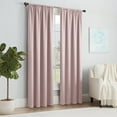 thumbnail image 6 of Eclipse Solid Thermapanel Room Darkening Rod Pocket 54" x 63" Curtain panel in Blush, 6 of 7