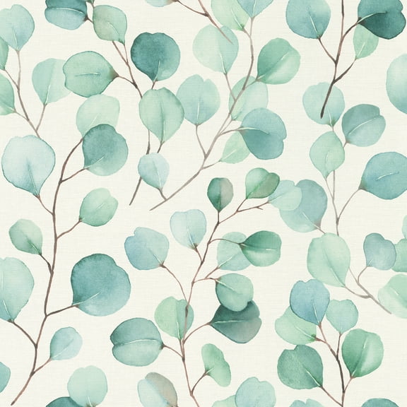 Rasch Elaina Aqua Watercolor Boughs Wallpaper, 20.9-in by 33-ft, 57.48 sq. ft.