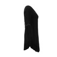 thumbnail image 2 of Ropa Playa Ocean Pacific para Mujer Túnica Cuello V Manga Codo Olan Ruedo Negro Talla G, 2 of 4