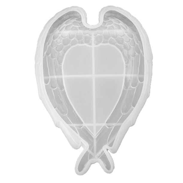 GOOHOCHY Molde de la bandeja de las alas de 1pc DIY DIY Epoxy Resina Molde del corazón del corazón del molde de silicona Regalo