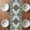 thumbnail image 6 of Sagge Green Boho Table Runner - 70 Inch Long, Kitchen Dining Table Runner Dresser Scarves, Country Southwest Aztec Geometric Farmhouse Decor for Coffee Tables Wedding Party Banquet, 6 of 8