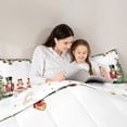 thumbnail image 5 of jejeloiu Chic Christmas Tree Bedding Comforter Set,Red Breey Twin Comforter Sets,Christmas Nutcraker Soldier Bedding Set For Teens,Ultra Soft Home Decor Reversible,2pcs, 5 of 8