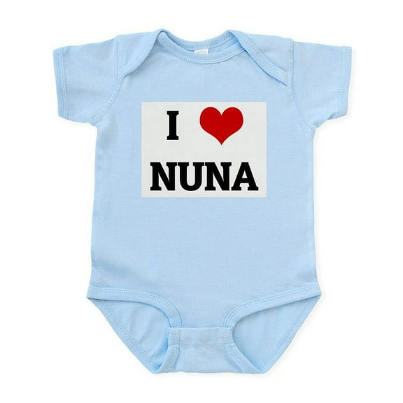 CafePress - I Love NUNA Infant Bodysuit - Baby Light Bodysuit, Size Newborn - 24 Months