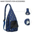 thumbnail image 2 of Cosmos Explorer Sling Backpack - Starry Night Sky Pattern Crossbody Shoulder Bag, Water-Resistant Hiking Essential, 2 of 4