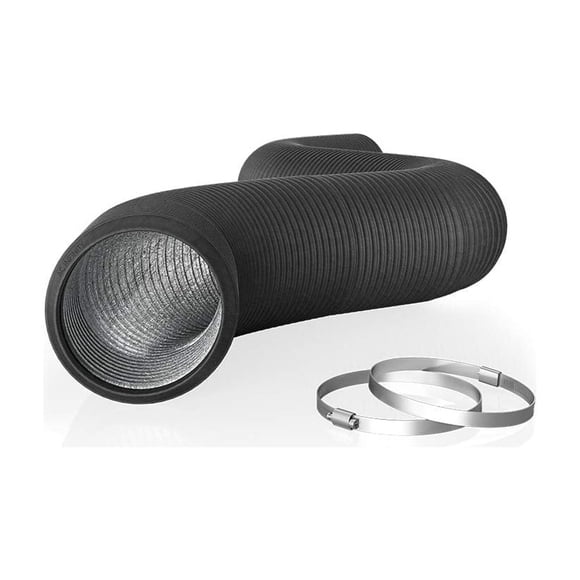 AC Infinity Flexible 6-Inch Aluminum Ducting, Heavy-Duty Four-Layer Protection, 8-Feet Long for Heating Cooling Ventilation and Ex