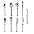 thumbnail image 1 of IFANLANDOR Ensemble de 9 Mini Cuillères en Plastique Ustensiles de Cuisine Miniatures Argent pour Jouer, 1 of 8