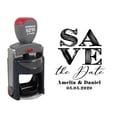 thumbnail image 1 of Printtoo Roound Personalized&nbsp;Black Self Inking Save The Date Stamp Custom Wedding Rubber&nbsp;Stamper-45 mm, 1 of 6