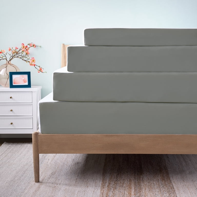 Linenspa Eden 12” Green Tea Memory Foam Mattress with Cooling Gel