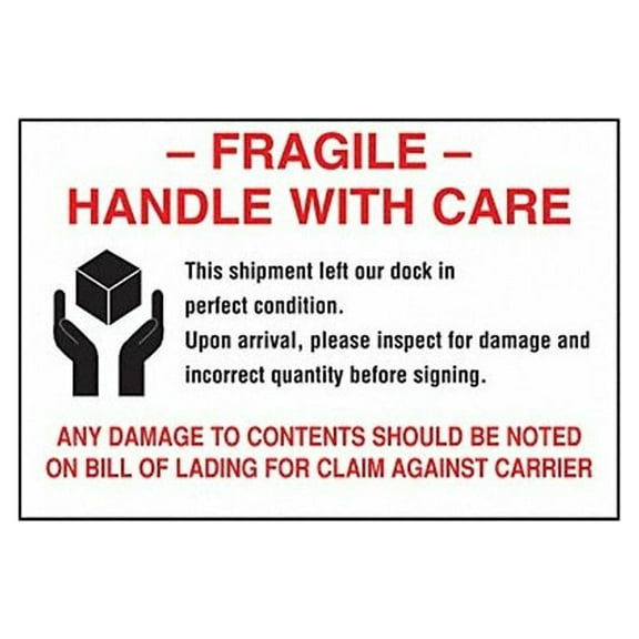 Tapecase Instructional Label,Care,PK500 16U799
