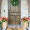 thumbnail image 2 of 8 Pcs Outdoor Fake Plants UV Resistant Artificial Tall Grass Plants Faux Tropical Flowers Bushes Décor Fall Winter Summer Planters Patio Front Door Porch Plastic Greenery & Shrubs Decoration, 2 of 5