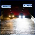 thumbnail image 3 of Alla Lighting 12000 Lumens 9008 H13 LED Headlights Bulbs, 6500K Xenon White, Xtreme Super Bright Dual Hi/Low Beam Conversion Kits/DRL Replacement, 3 of 8