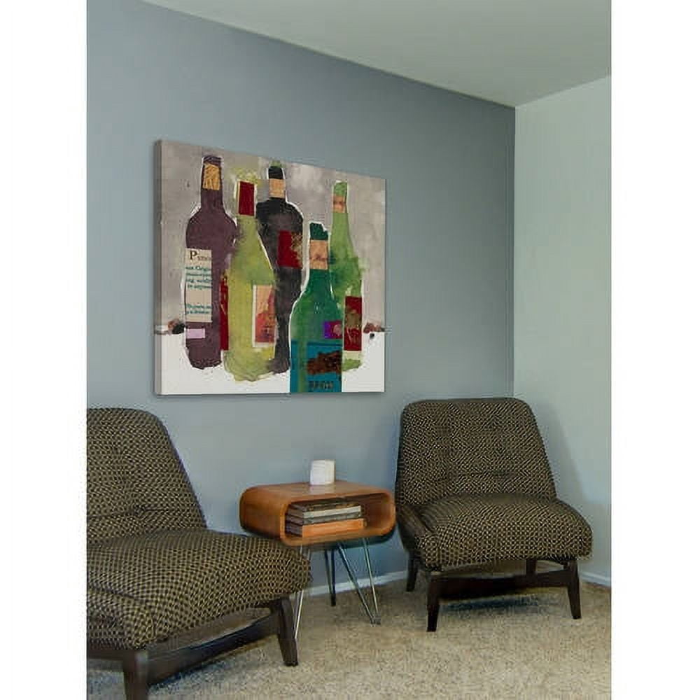 Marmont Hill "Five Bottles" Painting Print on Wrapped Canvas
