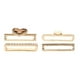 thumbnail image 4 of 5 piezas de correas de reloj decorativas con anillos dorados y bucles para correa de reloj inteligente, 4 of 5