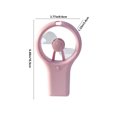 thumbnail image 3 of MERILER Mini USB Rechargeable Fan with Cute Design - 3 Speed Settings, Silent and Powerful Handheld Desk Fan (Ideal for Makeup and Travel), 3 of 7