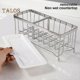 thumbnail image 1 of 1 Set Kitchen Drain Rack Adjustable Interval Size Keep Dry 304 Stainless Steel Useful Kitchen Sink Countertop Soap Dispenser Brush Drainer Rack, 1 of 1