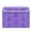 Purple, variant on 40L Lidded Home Storage Bins Foldable Storage Box with Handle for Home Bedroom Closet, Purple Printed